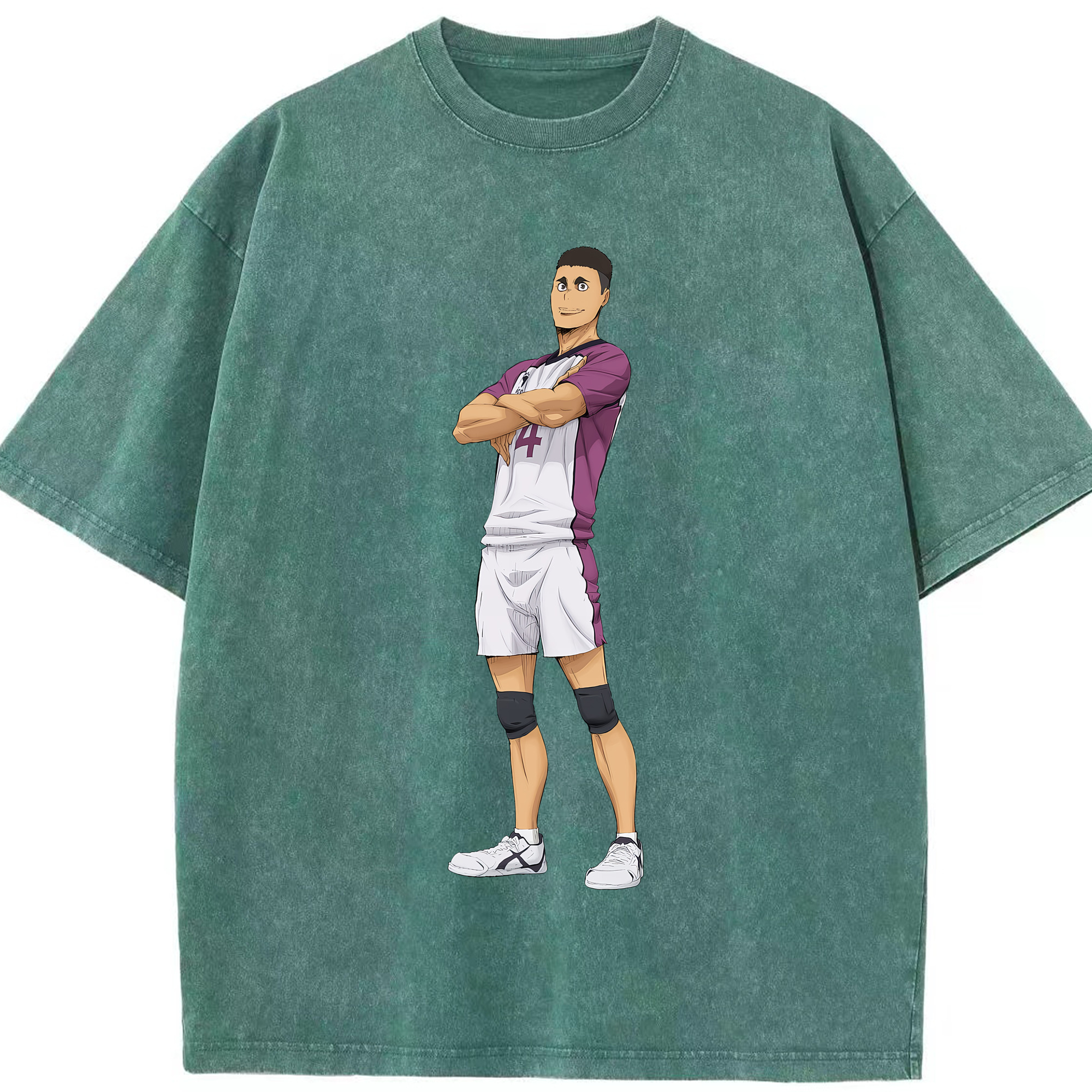 （画像用） ハイキュー!! Haikyu!! 綿100% ヴィンテージ風 半袖Tシャツ（フロントプリント）